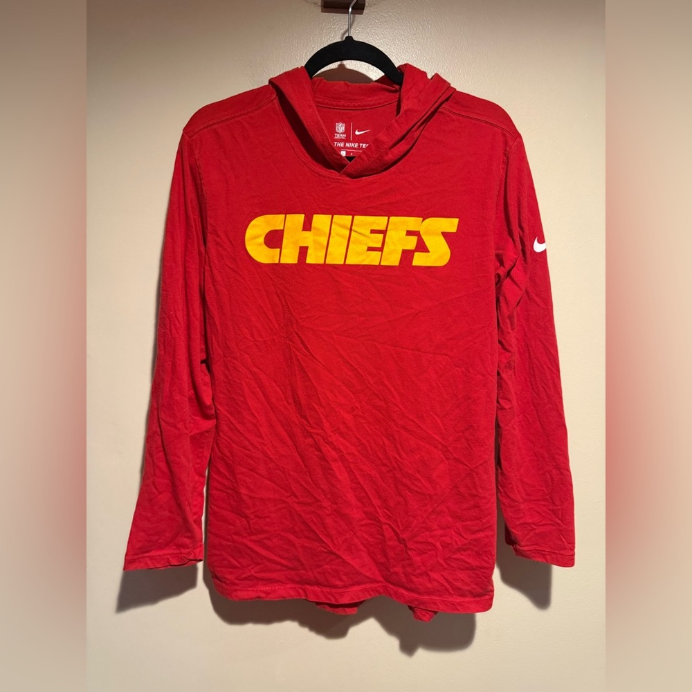 Nike NFL team apparel the Nike tee Kansas City Chiefs sideline hoodie large